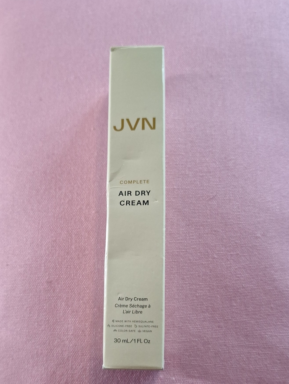 JVN Air Dry Cream — White and Gold Accents
